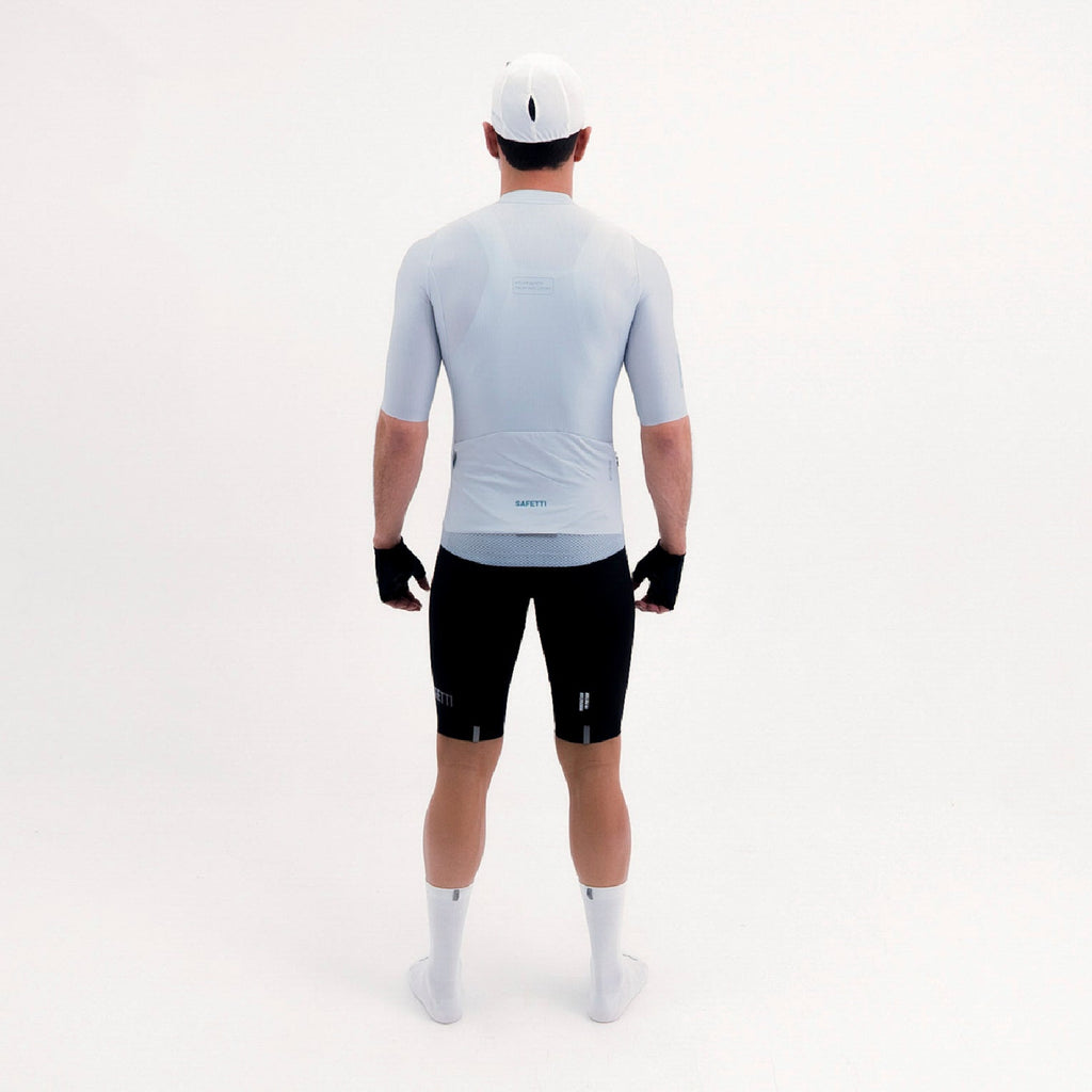 Men’s Latitude Grey Short-Sleeve Cycling Jersey