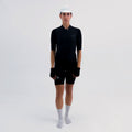 CAMISA CICLISMO MANGA CORTA LEGGERO NERO PARA MUJER