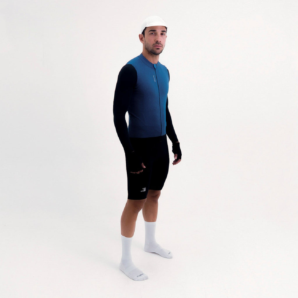 CAMISA CICLISMO MANGA LARGA CLIMATE AZUL PARA HOMBRE