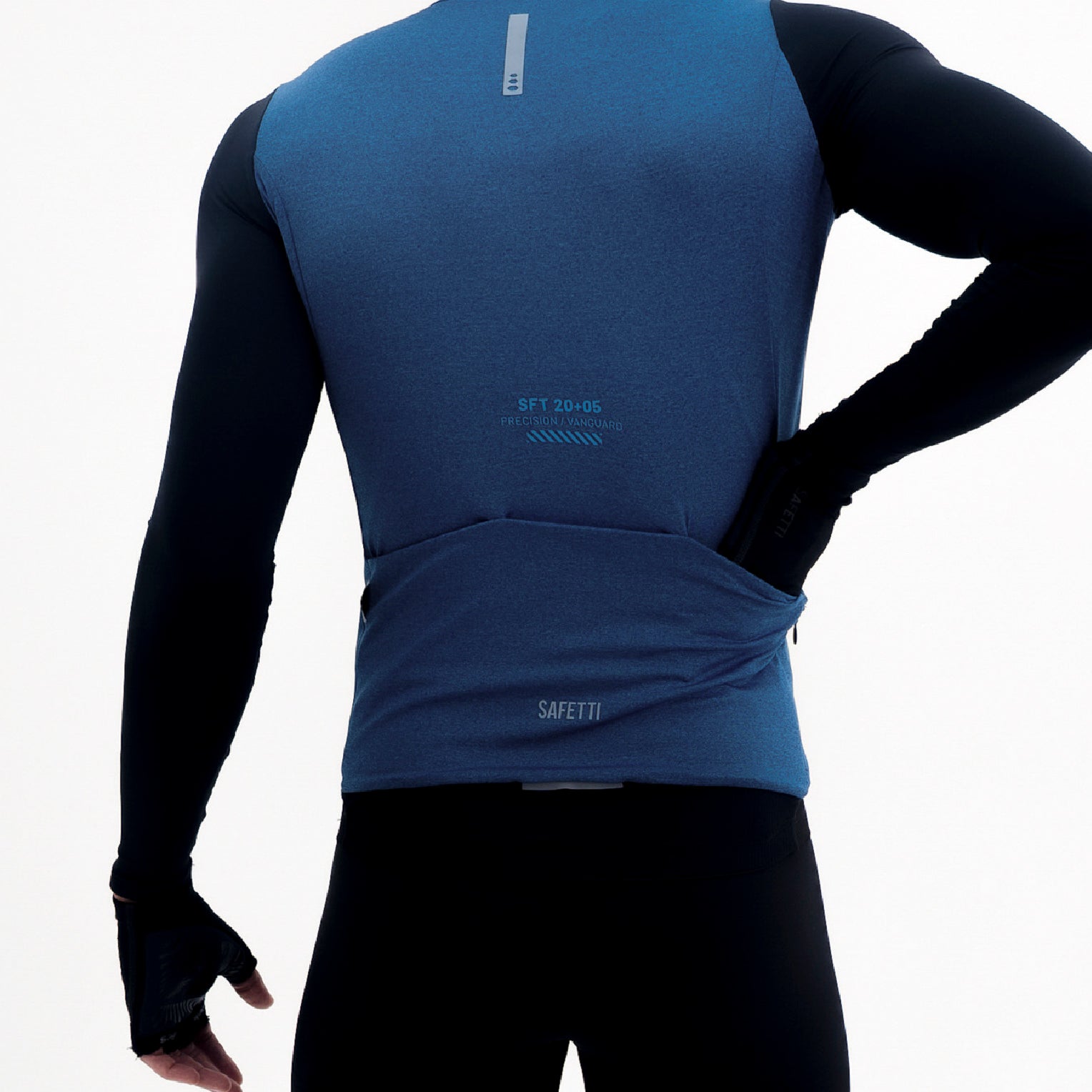 CAMISA CICLISMO MANGA LARGA CLIMATE AZUL PARA HOMBRE