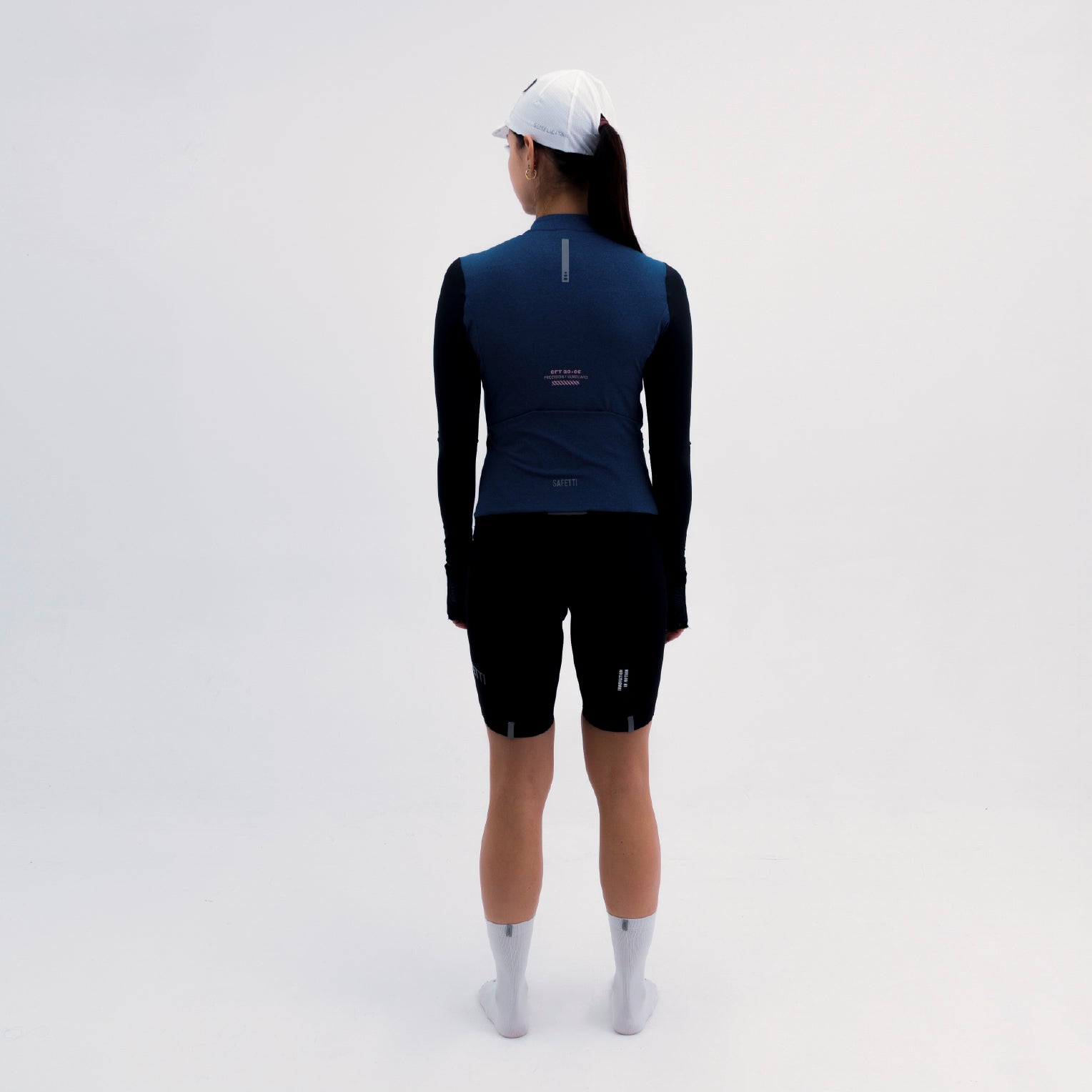 CAMISA CICLISMO MANGA LARGA CLIMATE AZUL PARA MUJER