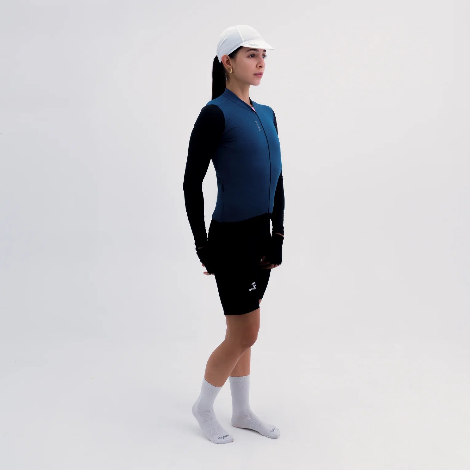 CAMISA CICLISMO MANGA LARGA CLIMATE AZUL PARA MUJER