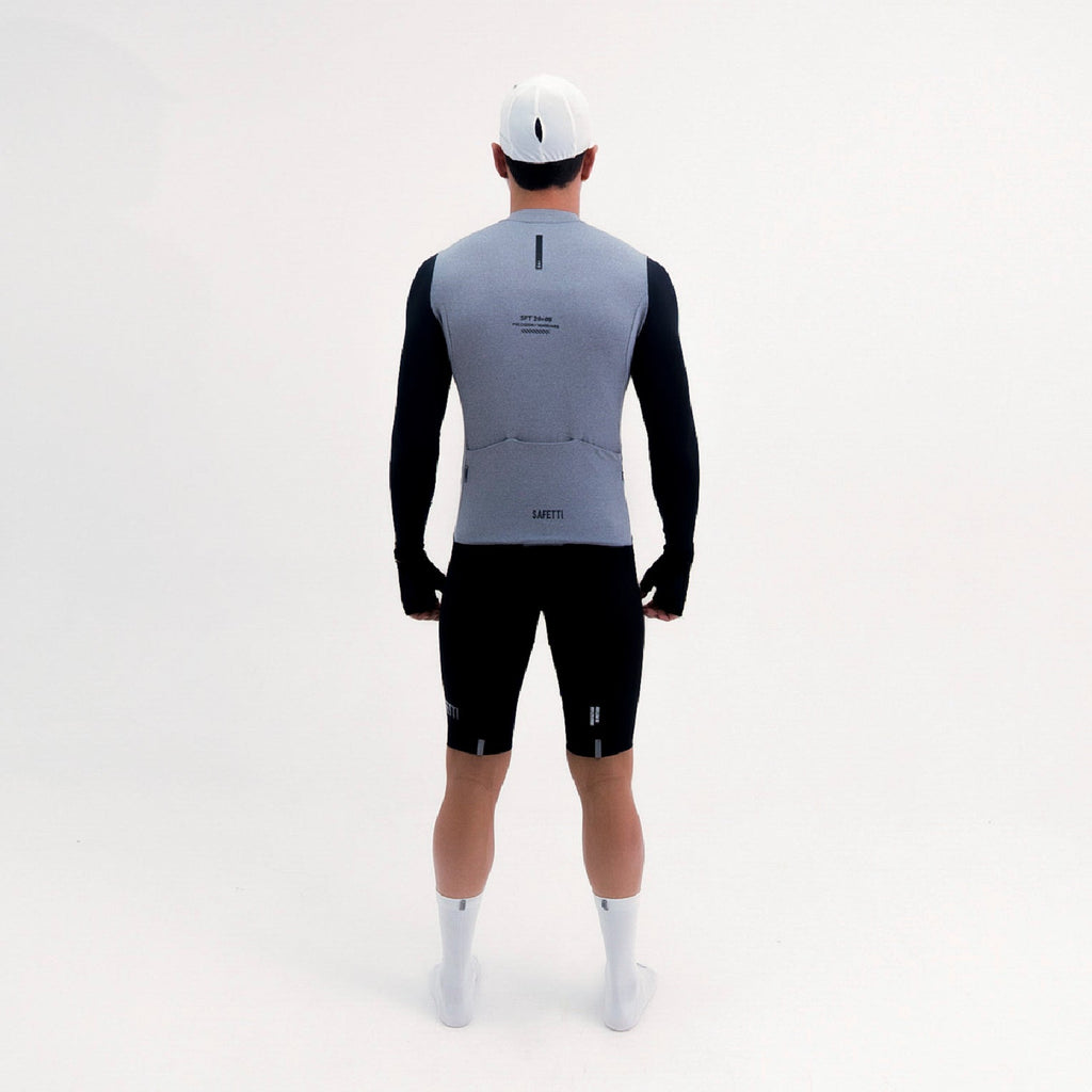CAMISA CICLISMO MANGA LARGA CLIMATE GRIS PARA HOMBRE