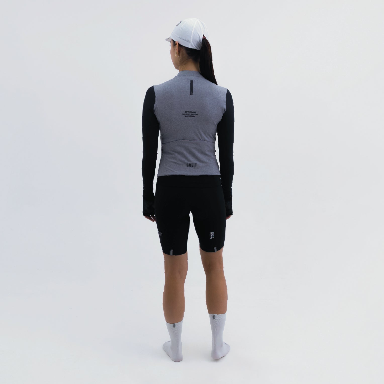CAMISA CICLISMO MANGA LARGA CLIMATE GRIS PARA MUJER