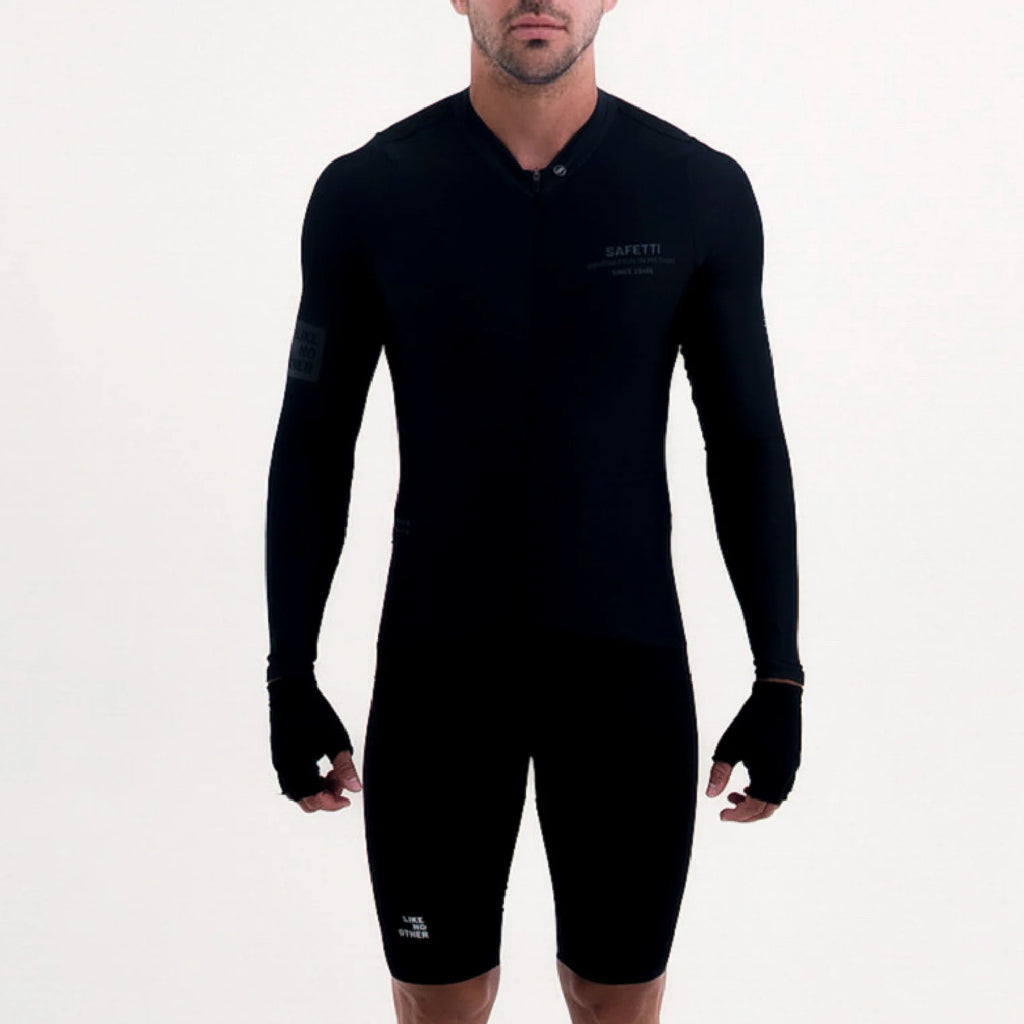 CAMISA CICLISMO MANGA LARGA LATITUDE NEGRO PARA HOMBRE