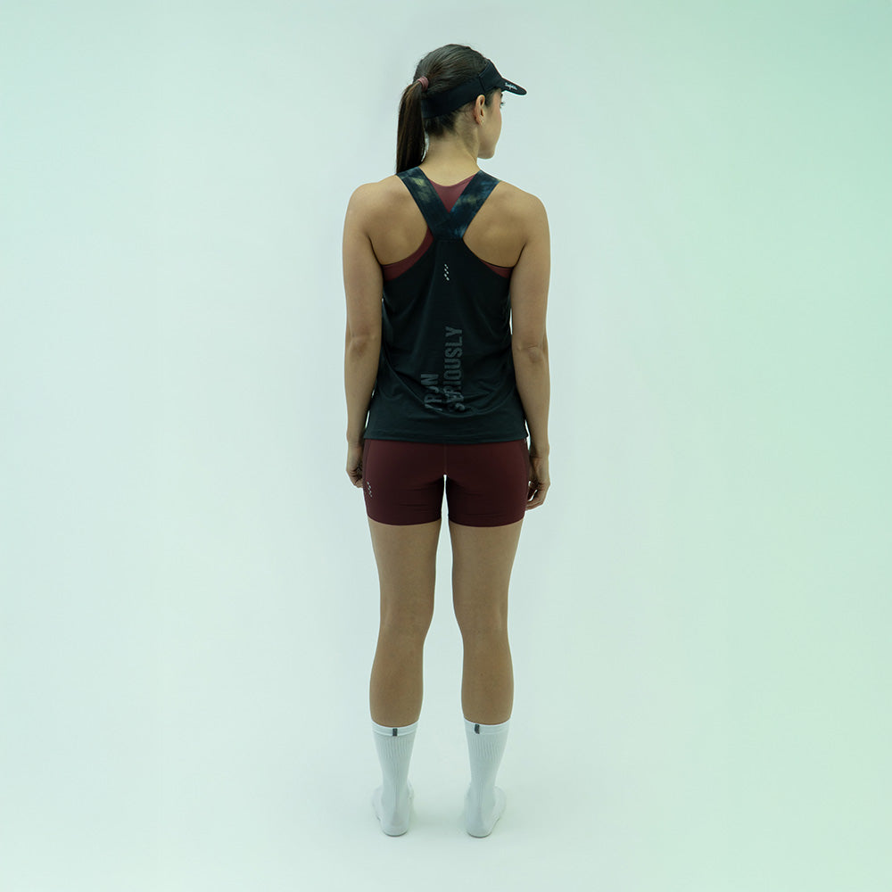 CAMISETA  RUNNING MANGA SISA STROBE NEGRO PARA MUJER