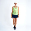 CAMISETA RUNNING MANGA SISA ENGRAVED YELLOW PARA MUJER