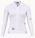 Women’s Essential White Long-Sleeve Cycling Jersey