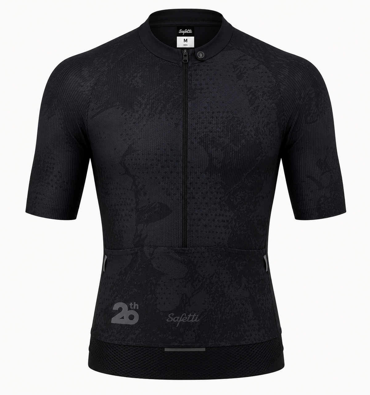 Men’s Essential Black Short-Sleeve Cycling Jersey