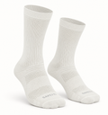 Unisex Ivory 8" Elastic-Cuff Running Socks