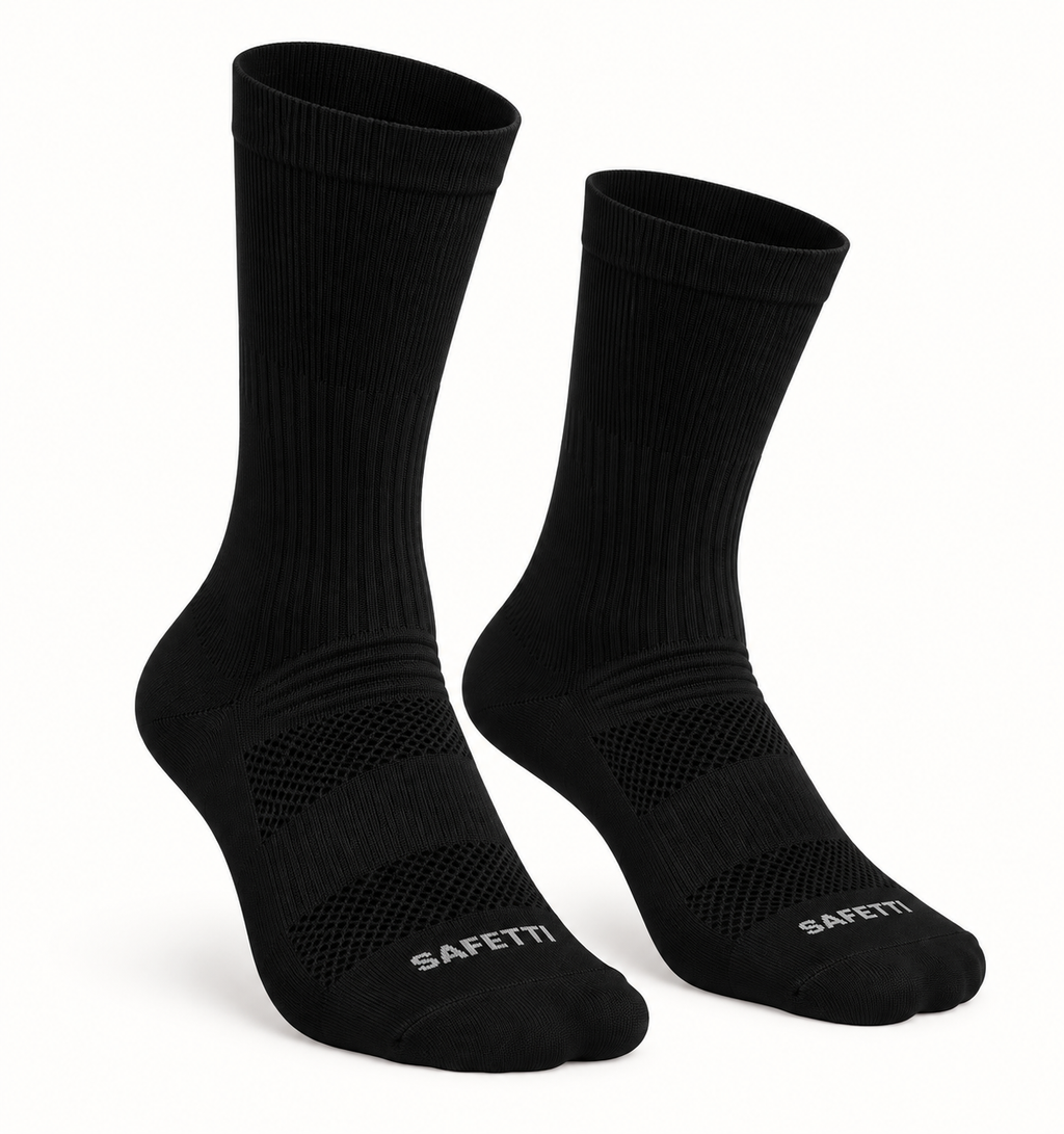 Unisex Nero 8" Elastic-Cuff Running Socks