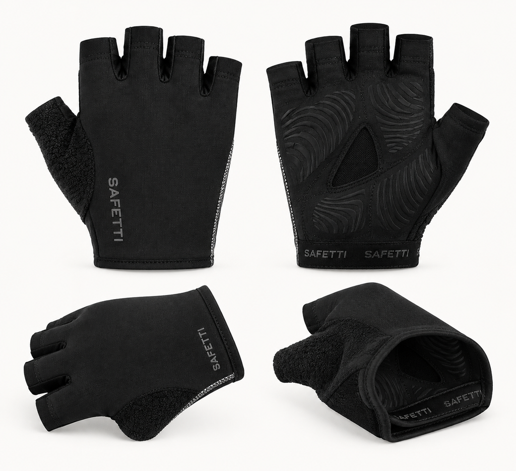 DC Black Cycling Gloves