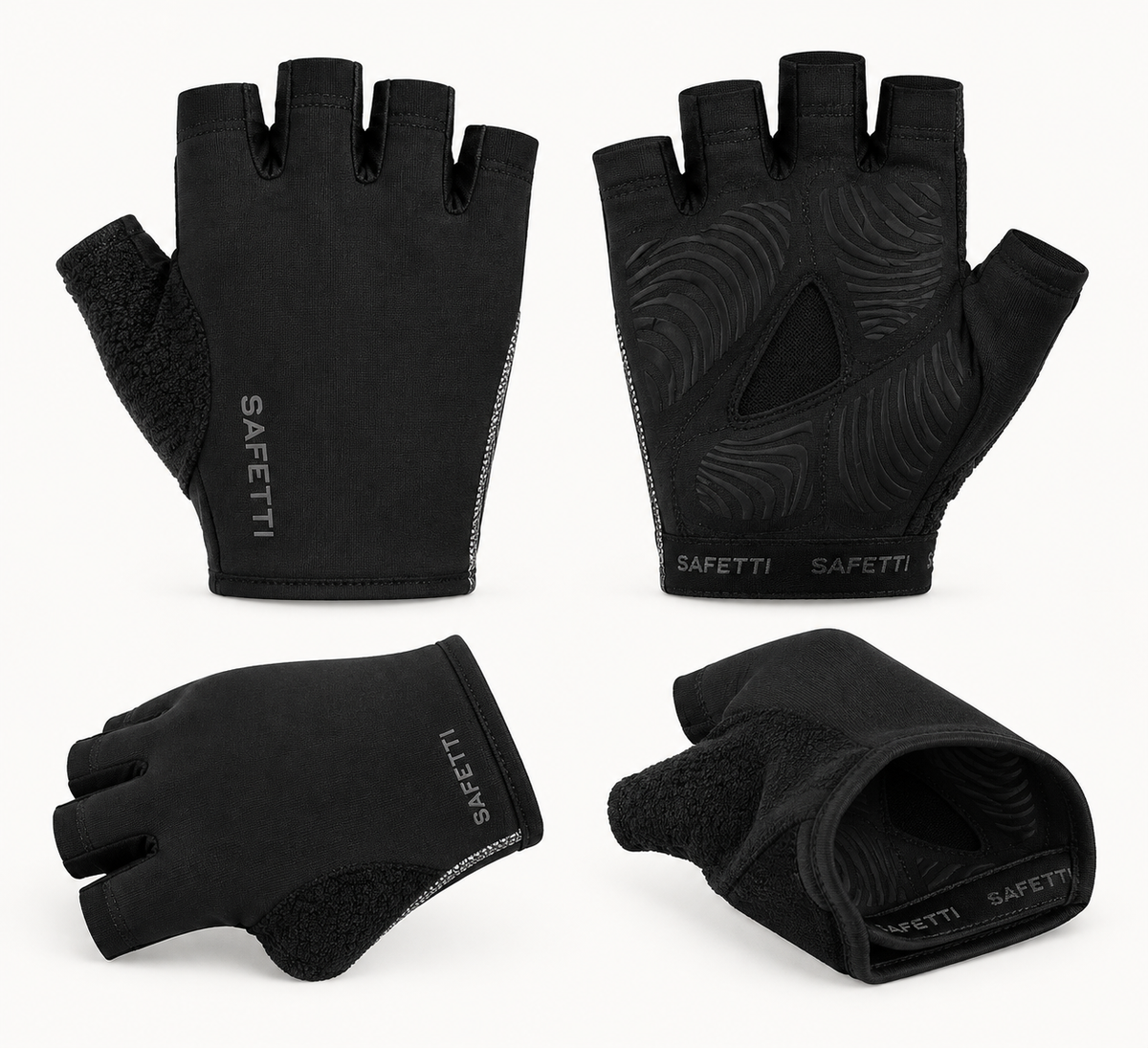 DC Black Cycling Gloves