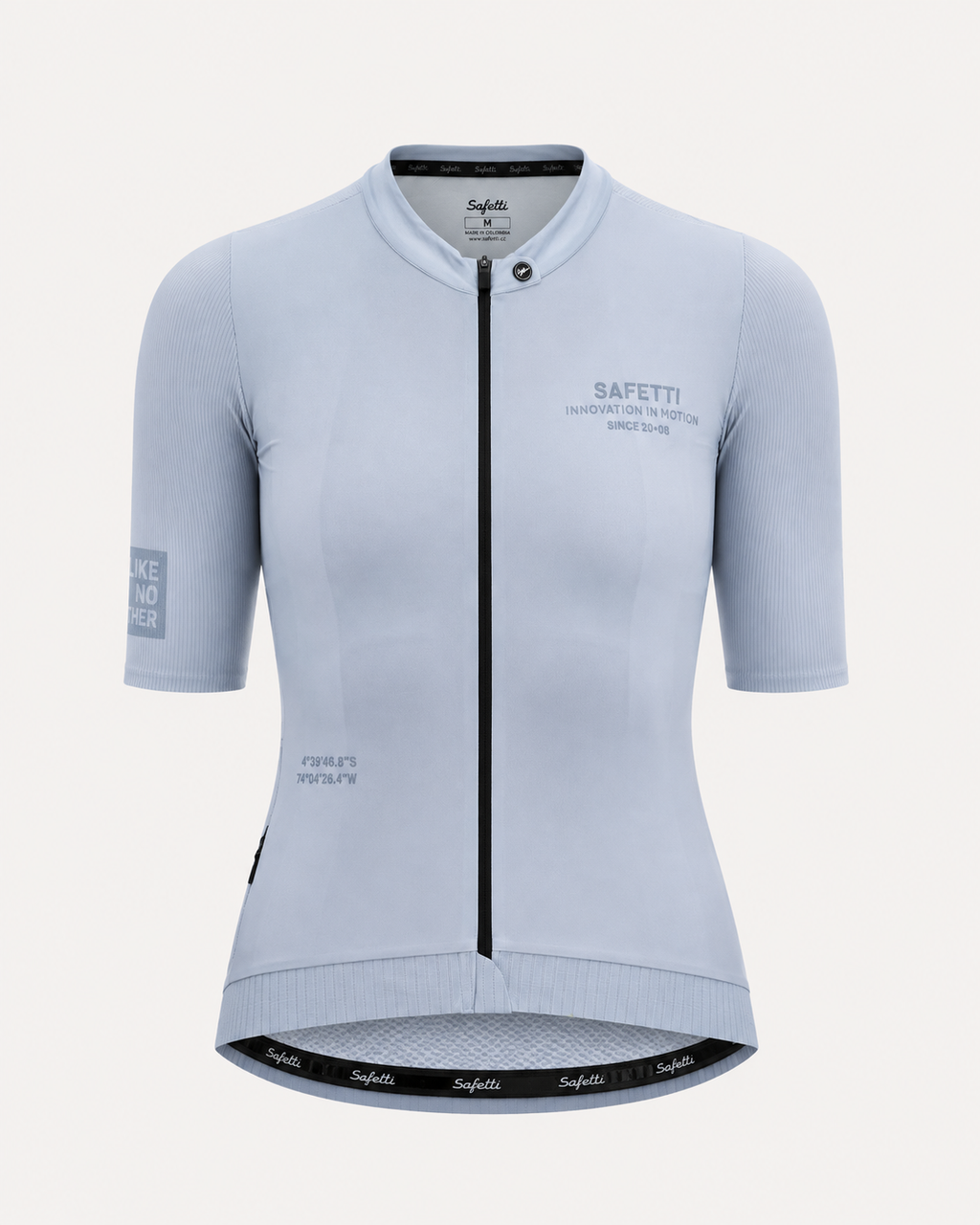 Women’s Latitude Grey Short-Sleeve Cycling Jersey