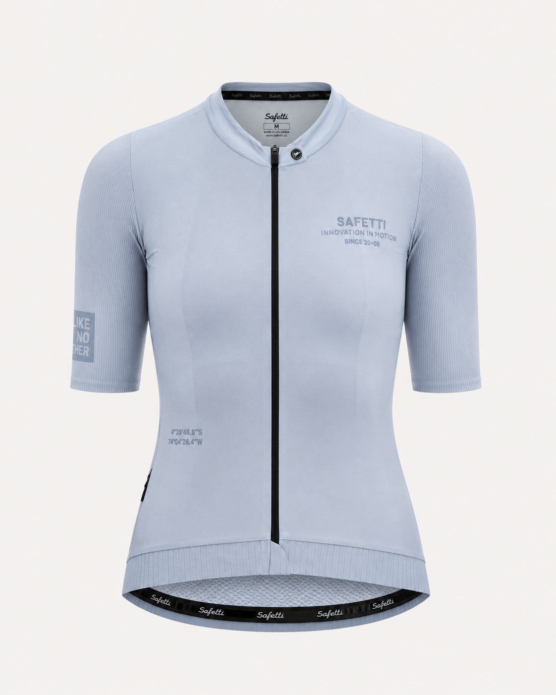 Women’s Latitude Grey Short-Sleeve Cycling Jersey