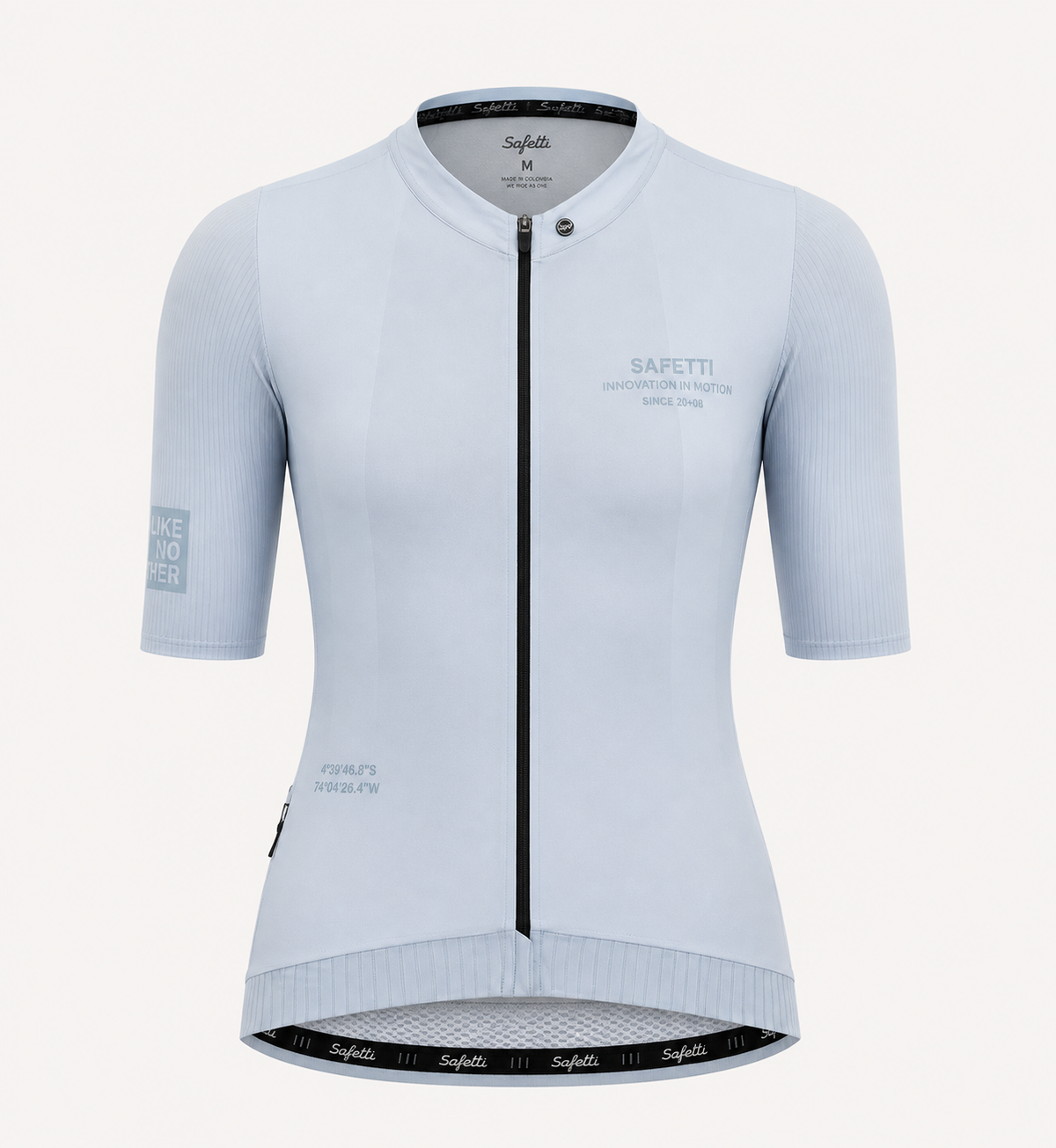 Men’s Latitude Grey Short-Sleeve Cycling Jersey