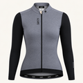 Women’s Climate Grey Long-Sleeve Cycling Jersey