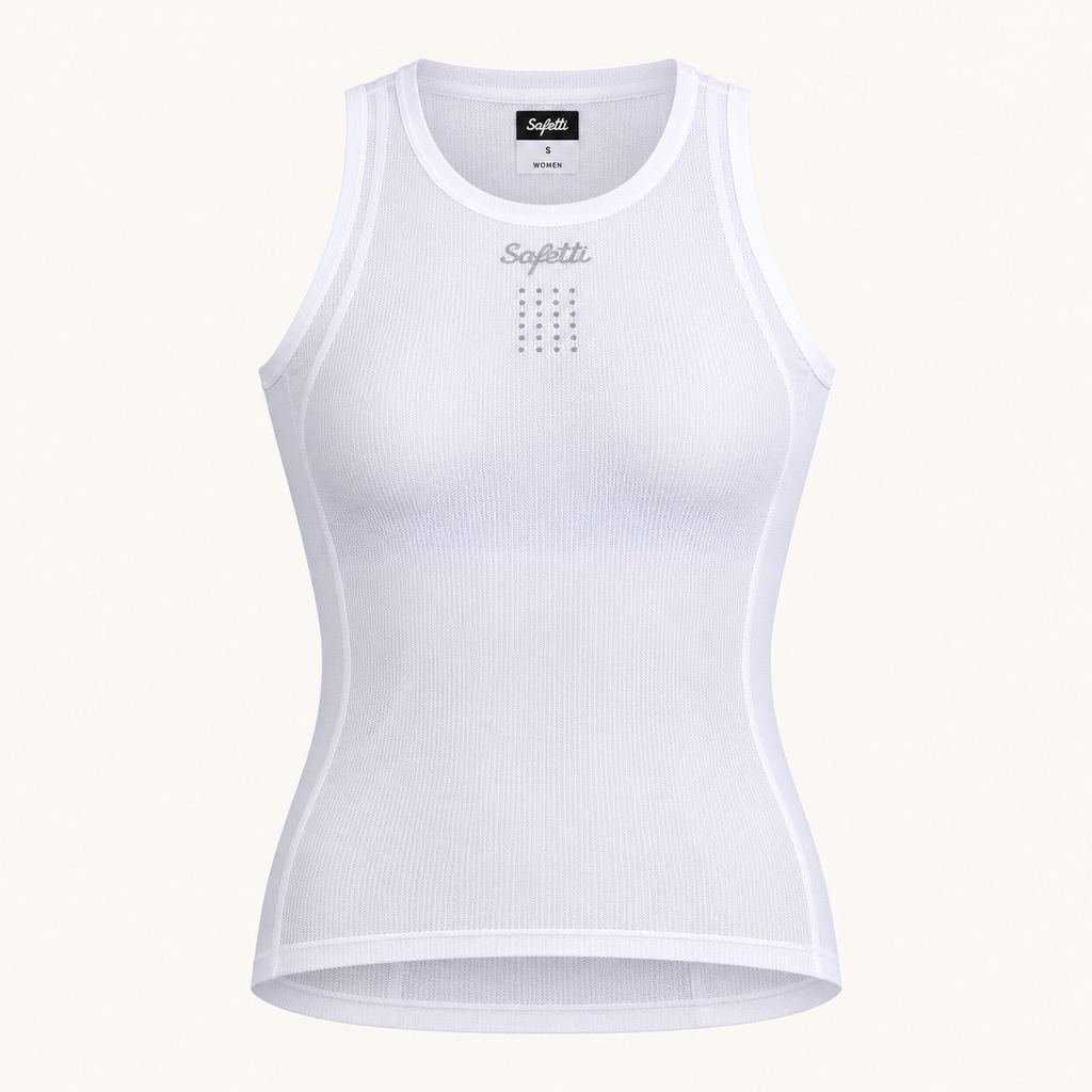 Women’s Bianco Sleeveless Cycling Base Layer