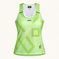 Women’s Engraved Yellow Sleeveless Running Tank