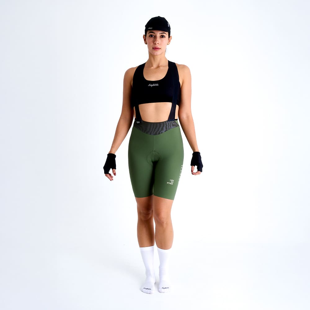 PANTALONETA CICLISMO  TOSCANA 2.0 VENTI OLIVA PARA MUJER