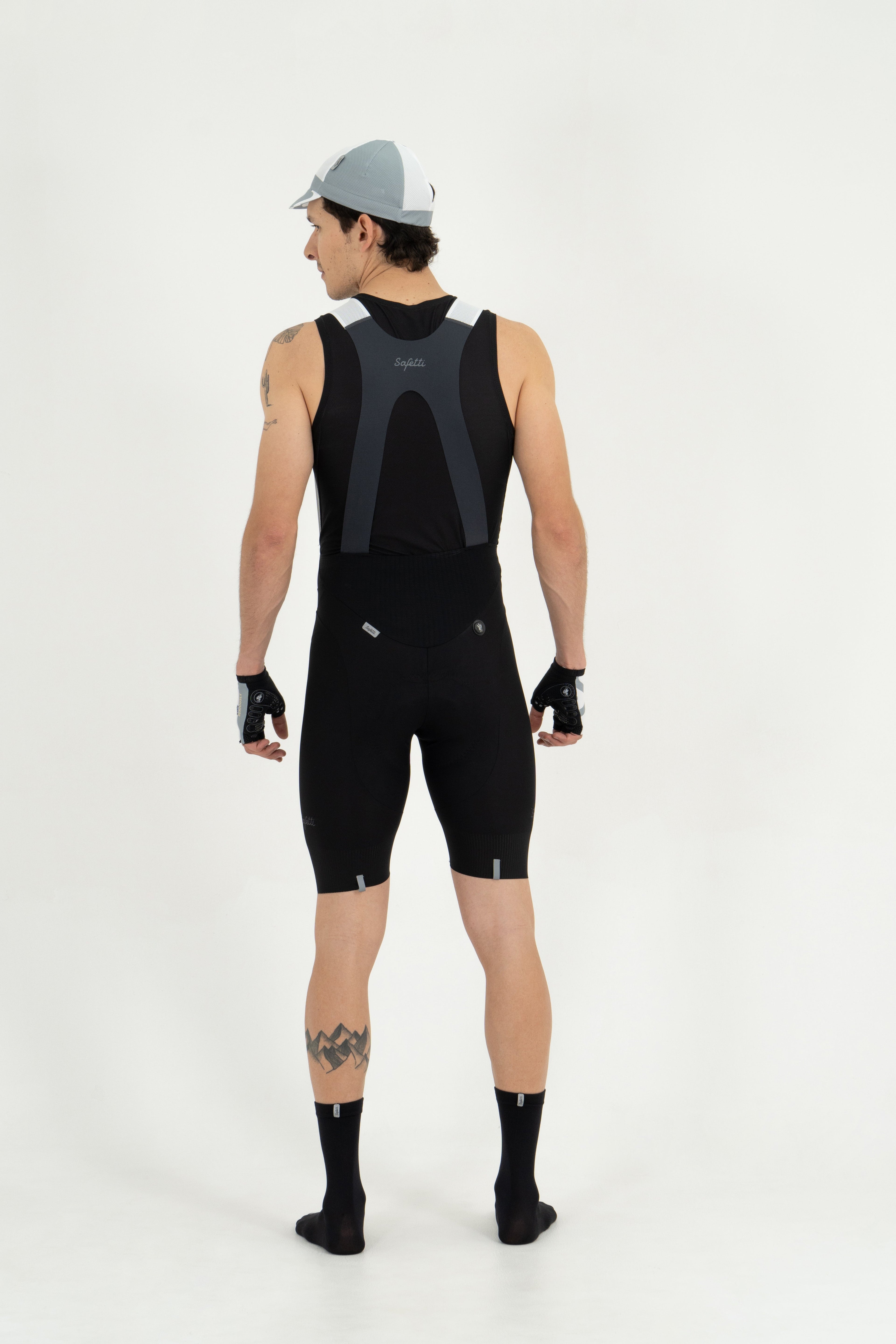 PANTALONETA CICLISMO CON CARGADERAS GIRONA NERO PARA HOMBRE