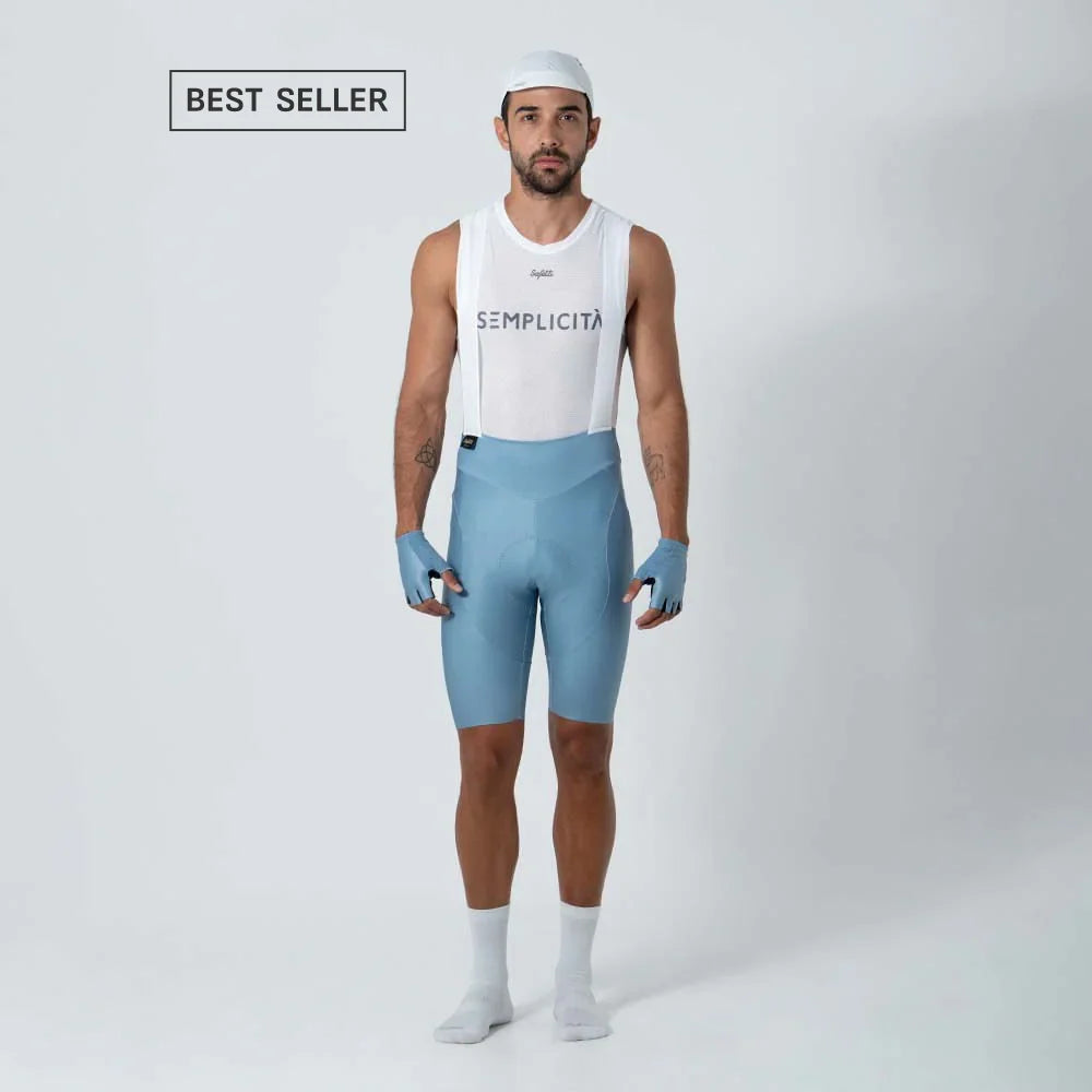 PANTALONETA CICLISMO GIRONA COLORS AZUL PARA HOMBRE