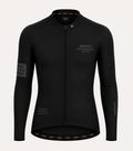 Men’s Latitude Black Long-Sleeve Cycling Jersey